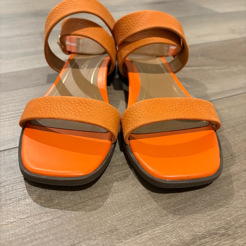 Vionic Anaya Ankle Strap Sandal Marmalade Orange Leather Size 9.5 - Picture 3 of 9
